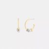 Mixed Rondelle Hoop Earrings