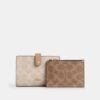 2-In-1 Wallet in Blocked Signature Canvas