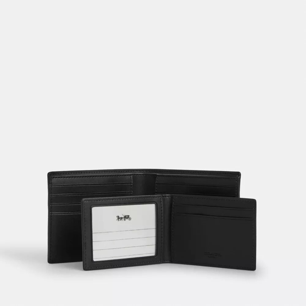 3-In-1 Wallet in Signature Canvas with Varsity Stripe