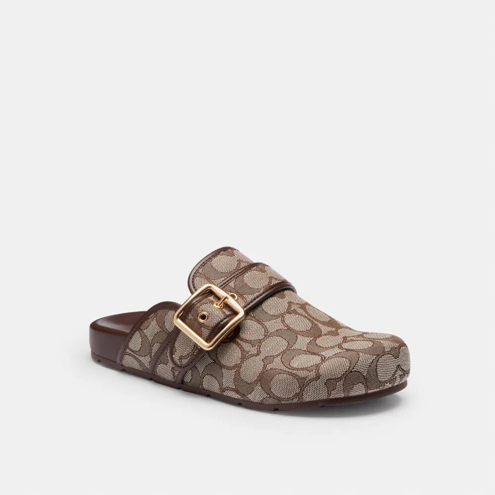 Archival Buckle Clog in Signature Jacquard