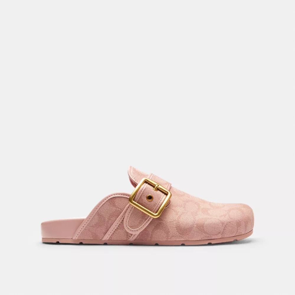Archival Buckle Clog in Signature Jacquard Canvas