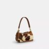 Ashton Shoulder Bag in Haircalf with Cow Print