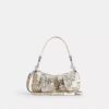 Ashton Shoulder Bag with Newspaper Print