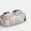 Ashton Shoulder Bag with Newspaper Print