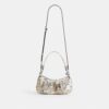 Ashton Shoulder Bag with Newspaper Print