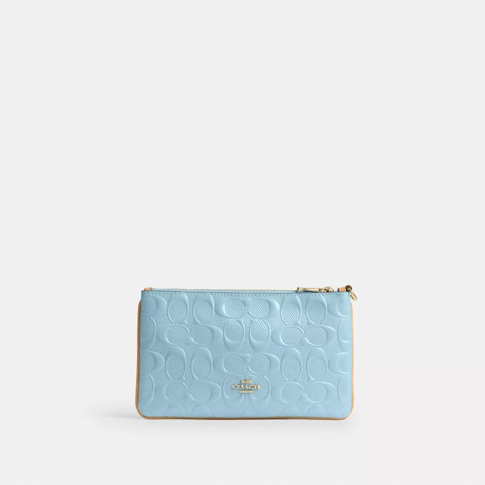 Ashton Wristlet in Signature Leather