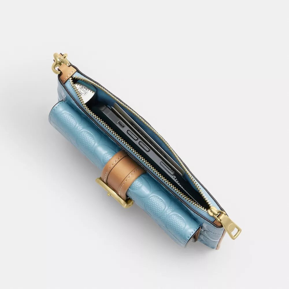 Ashton Wristlet in Signature Leather