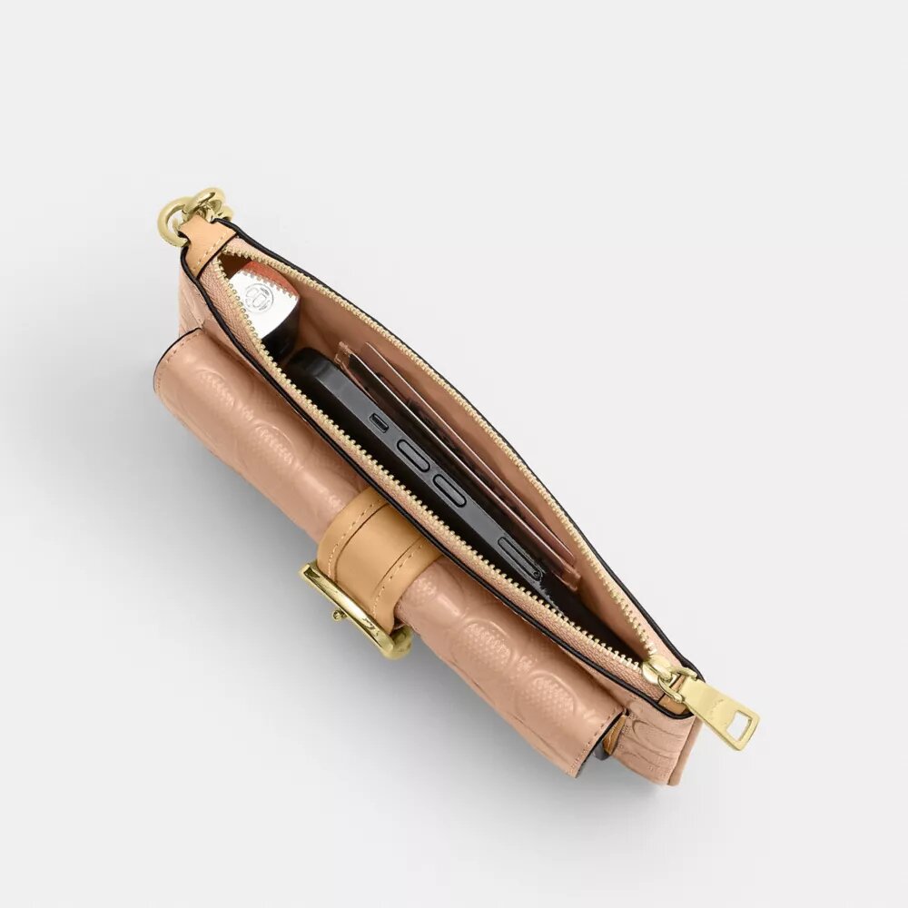 Ashton Wristlet in Signature Leather