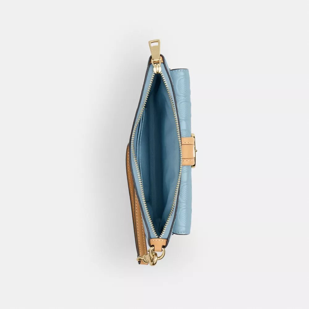 Ashton Wristlet in Signature Leather