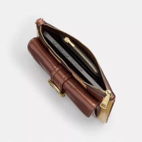 Ashton Wristlet with Striped Patchwork
