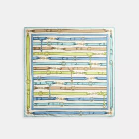 Bag Strap Print Silk Square Scarf