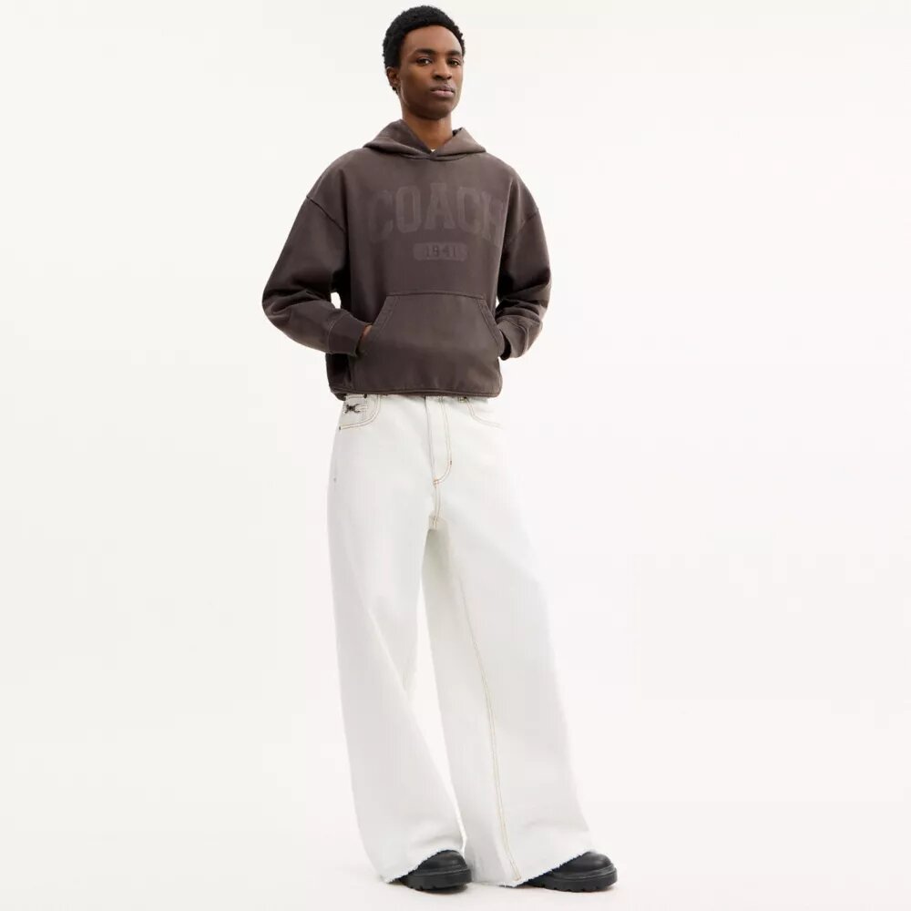 Baggy Denim Pants in Organic Cotton
