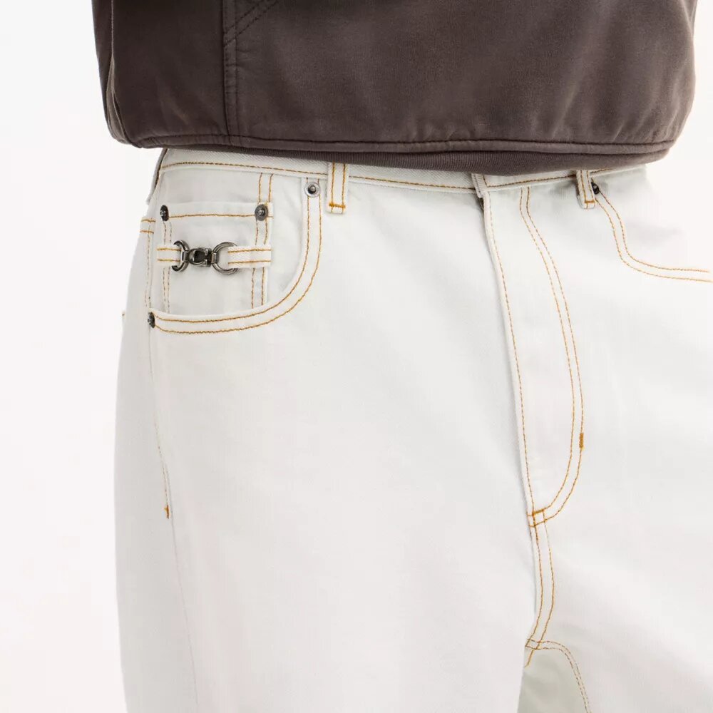 Baggy Denim Pants in Organic Cotton
