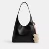 Bear Puffy Bag Charm in Shearling