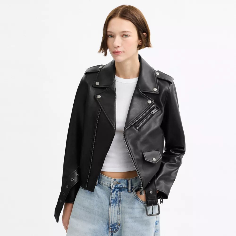 Belted Moto Jacket