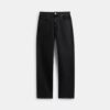 Black Taper Jeans in Organic Cotton