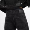 Black Taper Jeans in Organic Cotton