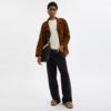 Bleecker Bucket Bag in Shearling