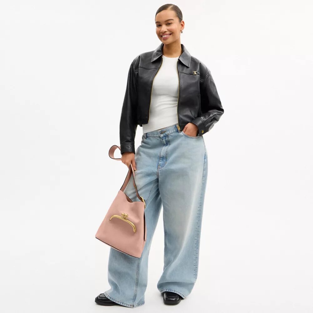 Bleecker Bucket Bag with Kisslock