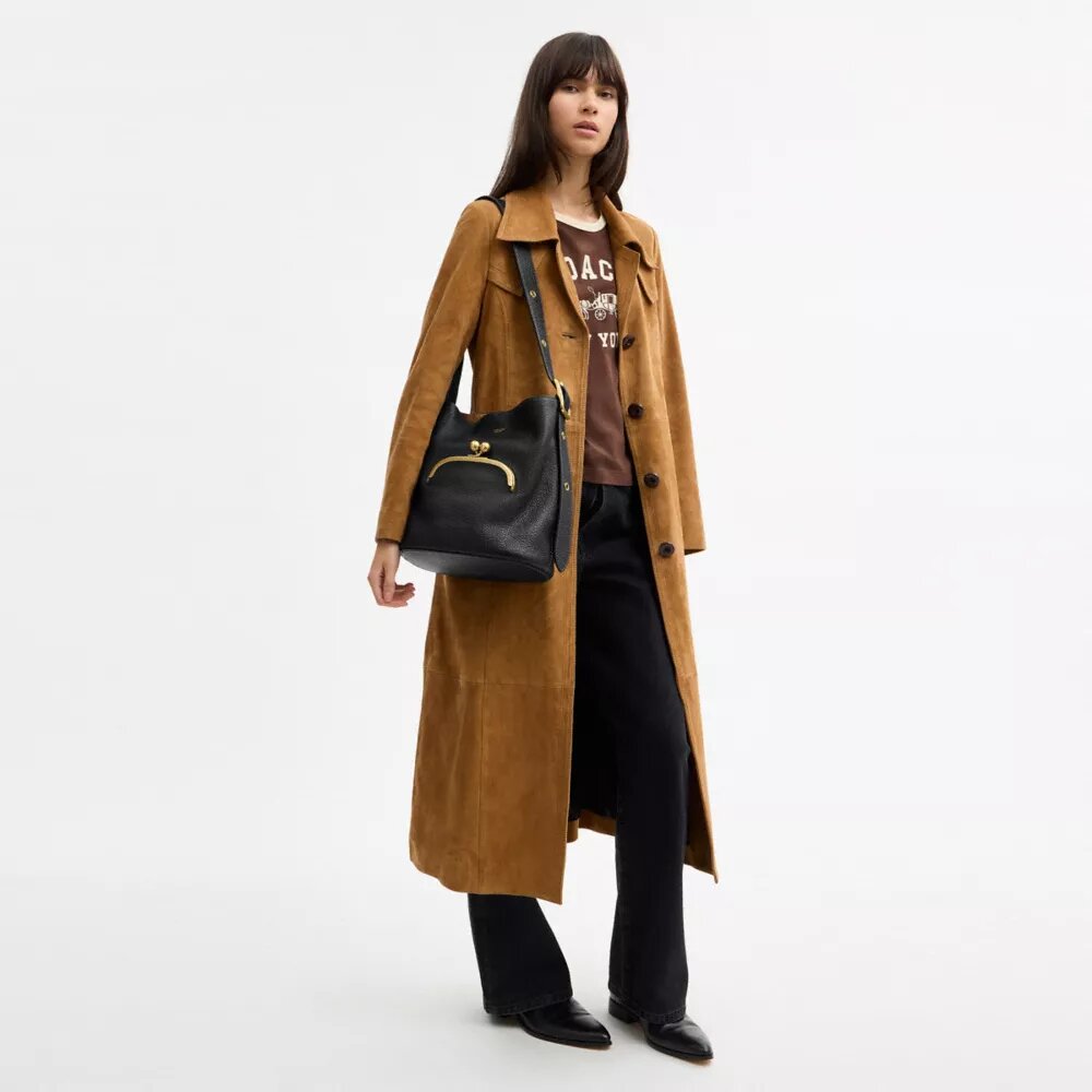 Bleecker Bucket Bag with Kisslock