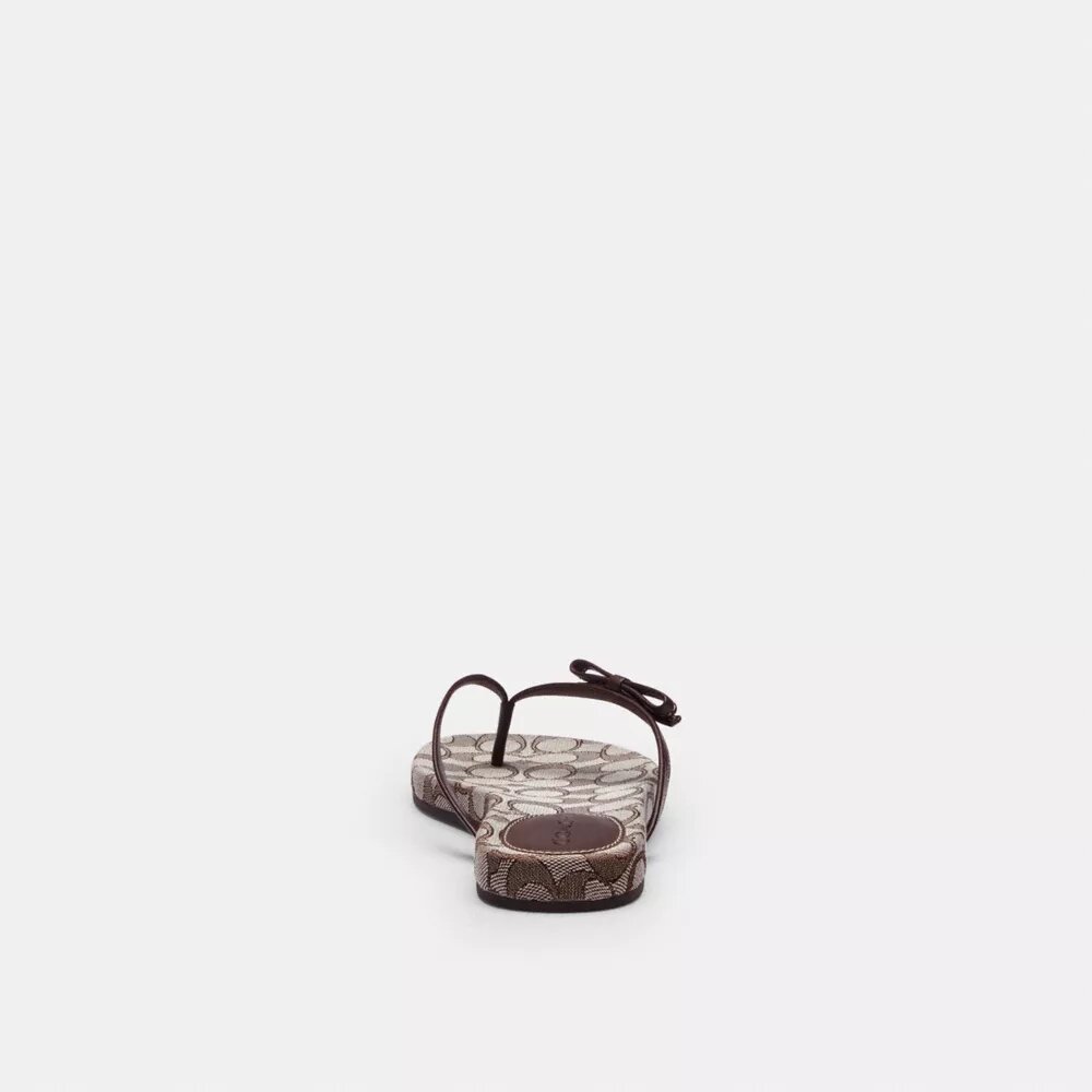 Bow Flip Flop in Signature Jacquard