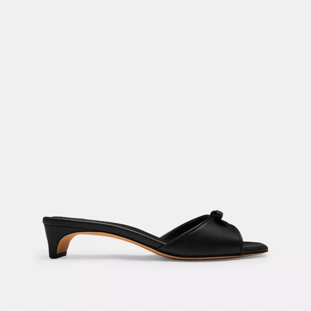 Bow Kitten Heel Sandal