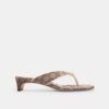 Bow Thong Kitten Heel in Signature Jacquard
