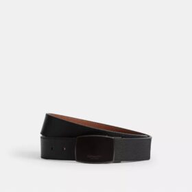 Boxed Plaque and Harness Buckle Cut-To-Size Reversible Belt, 38 Mm