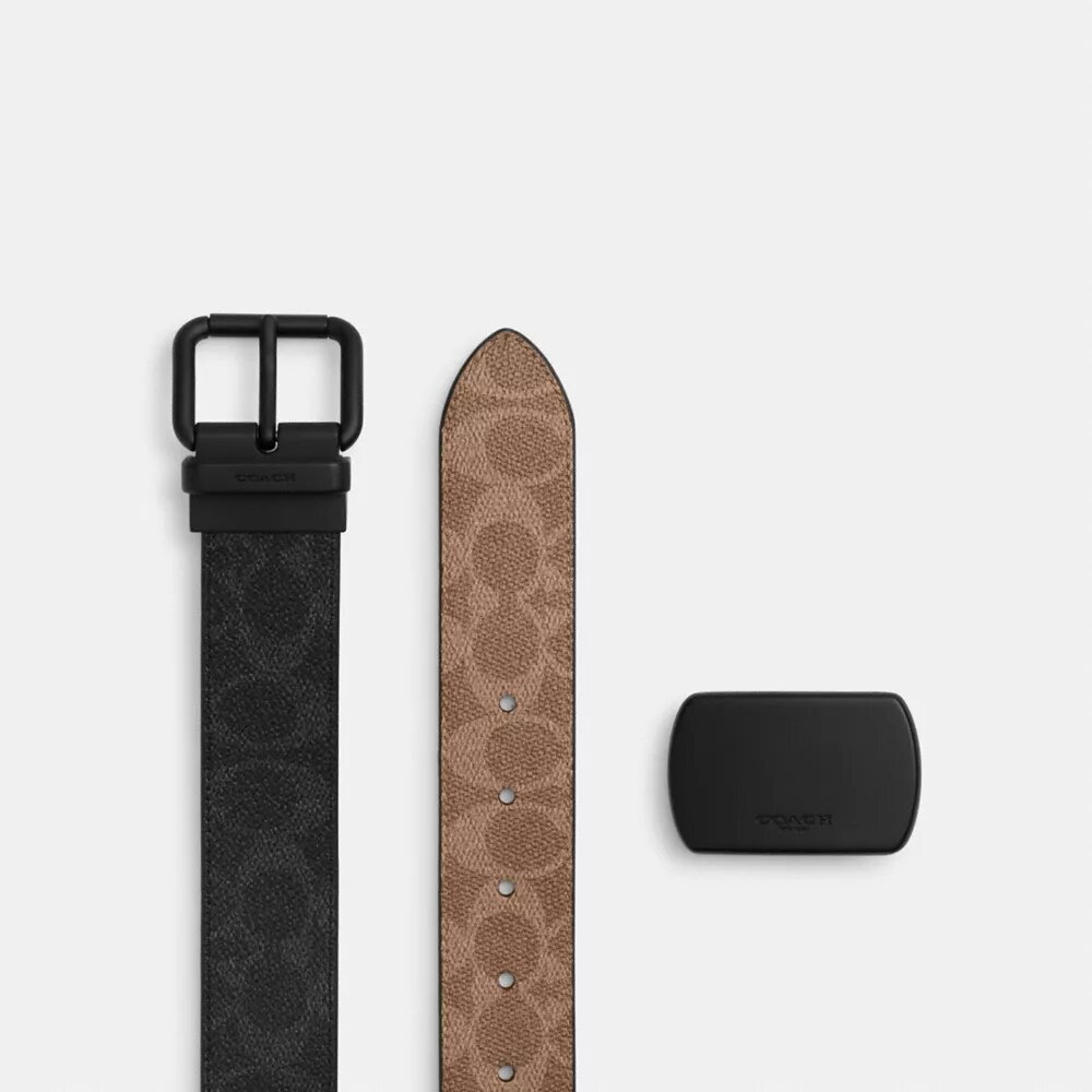 Boxed Roller Buckle Cut-To-Size Reversible Belt, 38 Mm