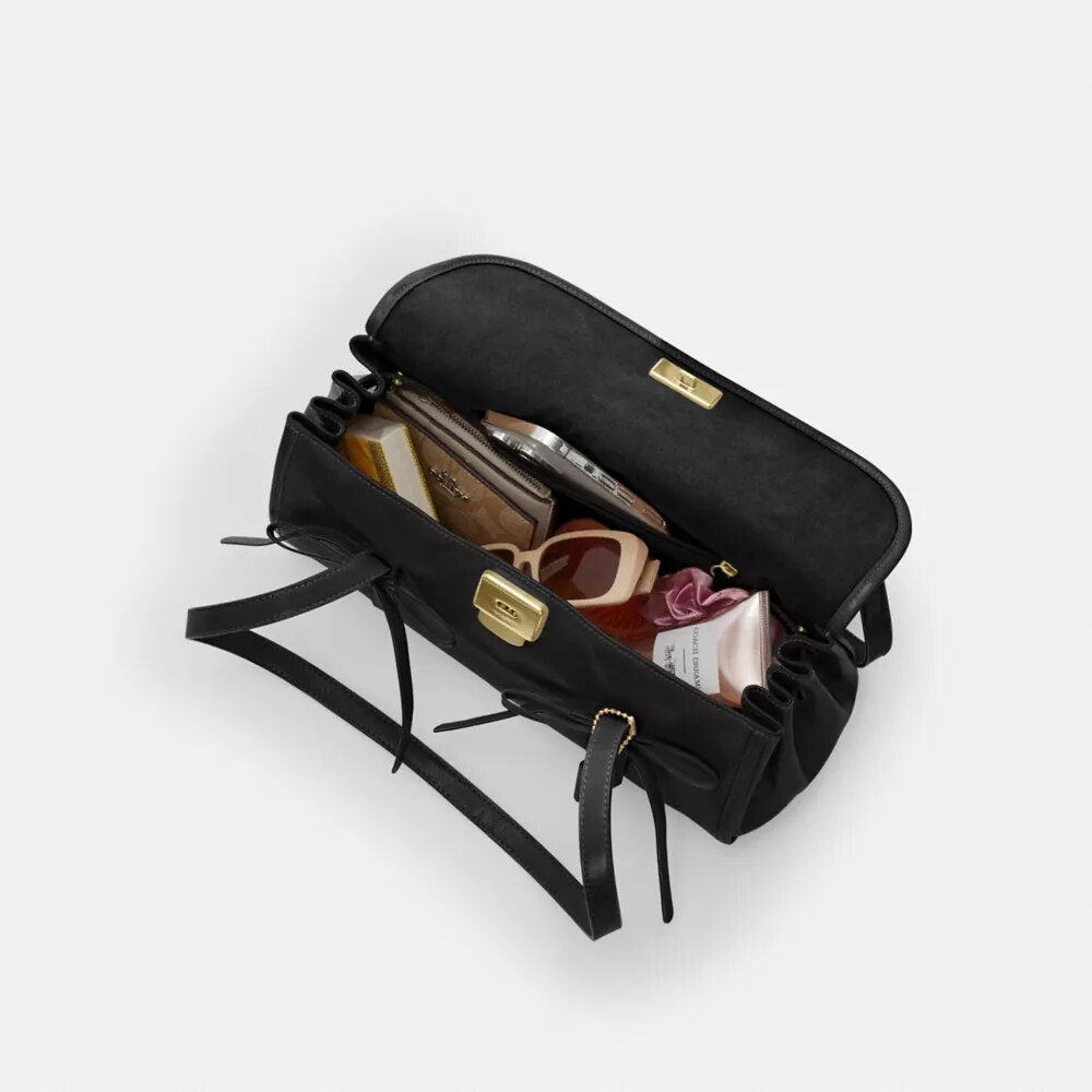 Bridget Flap Shoulder Bag with Bows