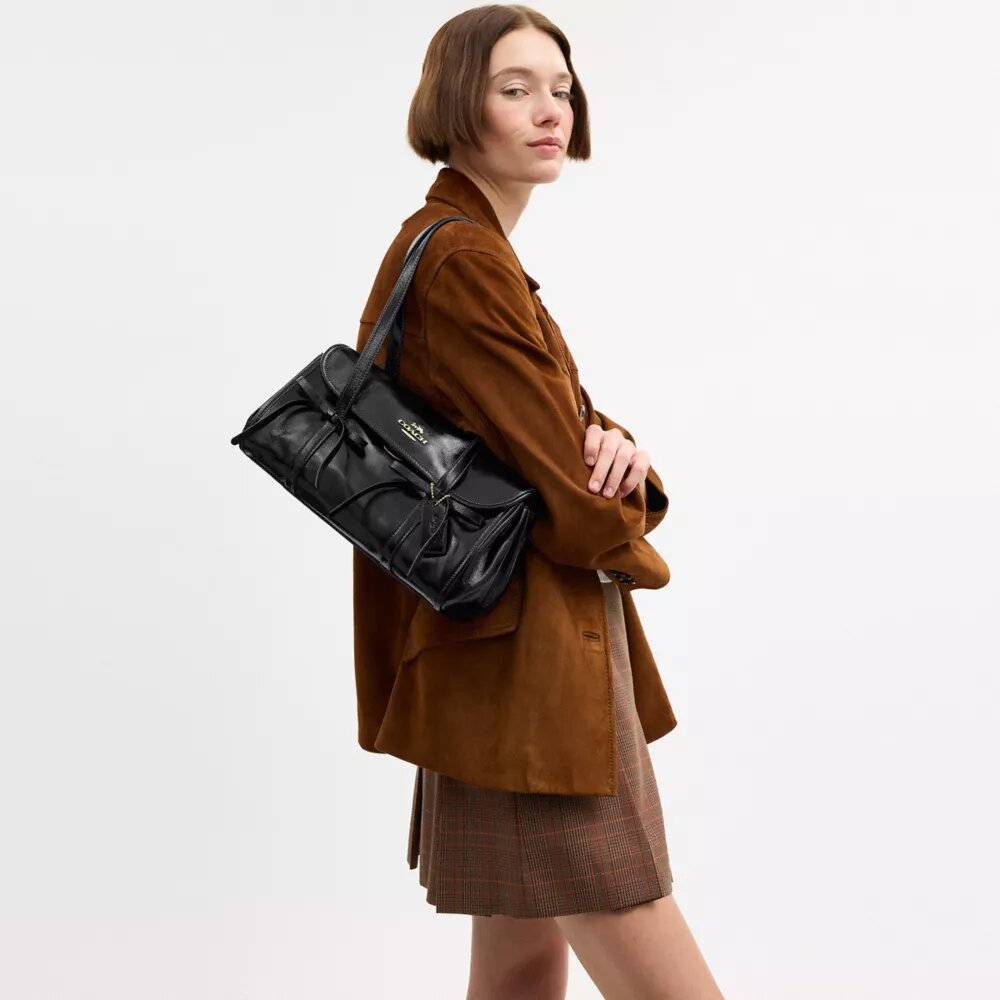 Bridget Flap Shoulder Bag with Bows