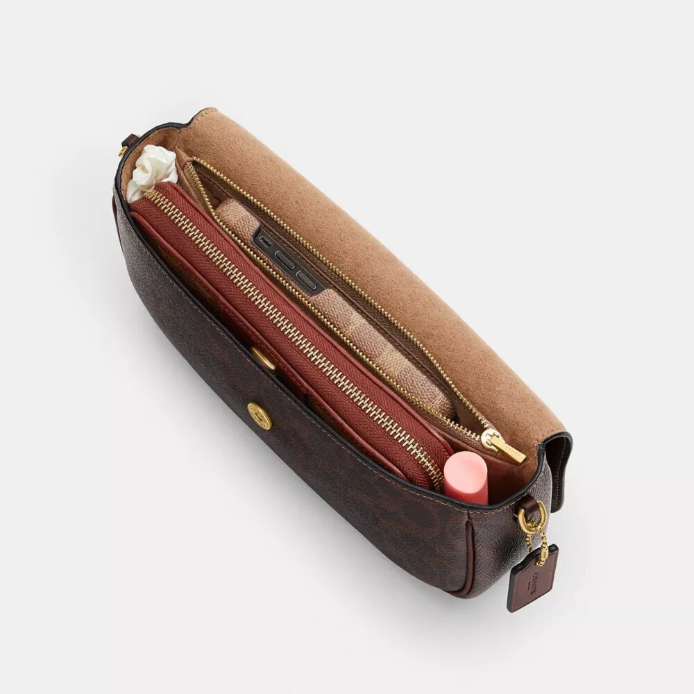 Brook Flap Chain Bag in Signature Canvas
