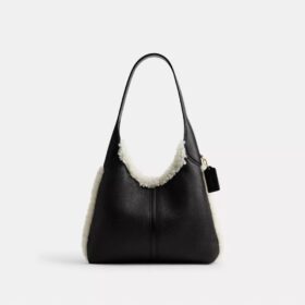 Brooklyn Shoulder Bag 28 in Shearling