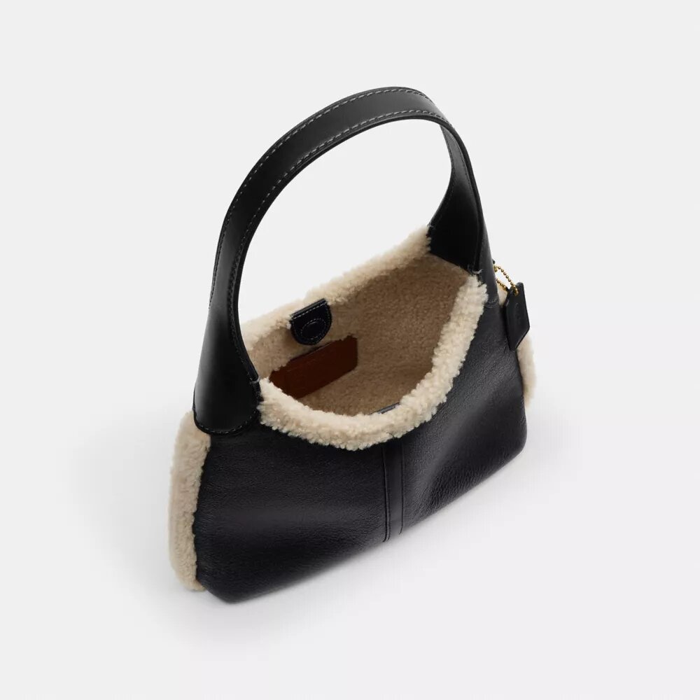 Brooklyn Shoulder Bag 28 in Shearling