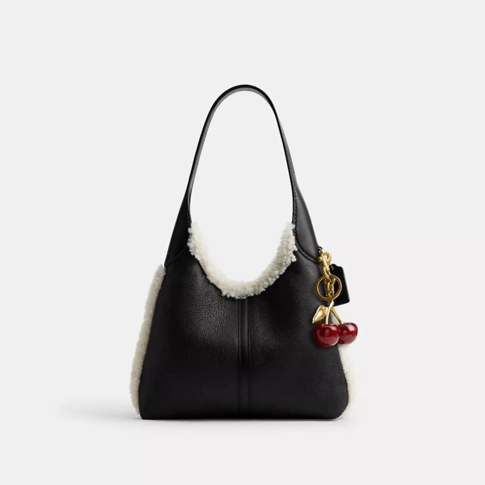 Brooklyn Shoulder Bag 28 in Shearling