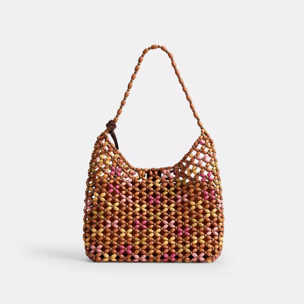 Brooklyn Shoulder Bag 28 with Wooden Beading