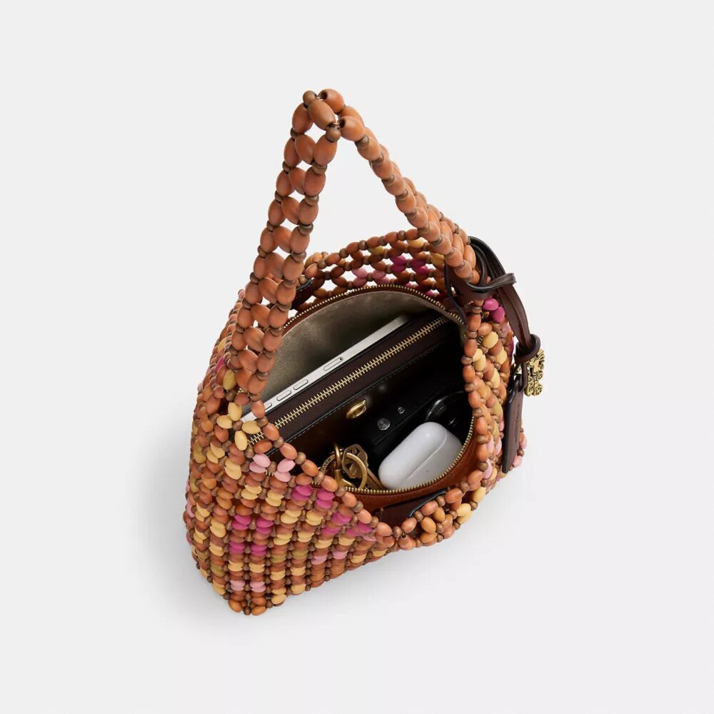 Brooklyn Shoulder Bag 28 with Wooden Beading