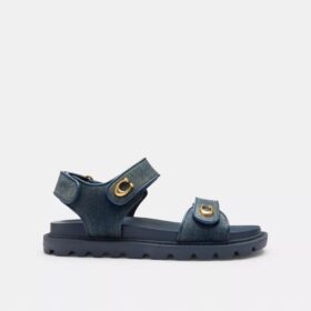 Brynn Sandal in Loved Denim