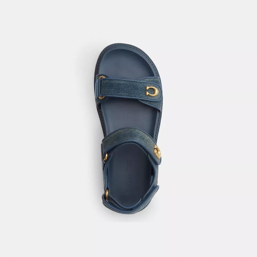 Brynn Sandal in Loved Denim