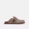 Buckle Clog in Signature Jacquard
