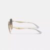C Hardware Metal Oversized Square Sunglasses