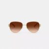 C Hardware Metal Pilot Sunglasses