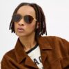 C Hardware Metal Pilot Sunglasses