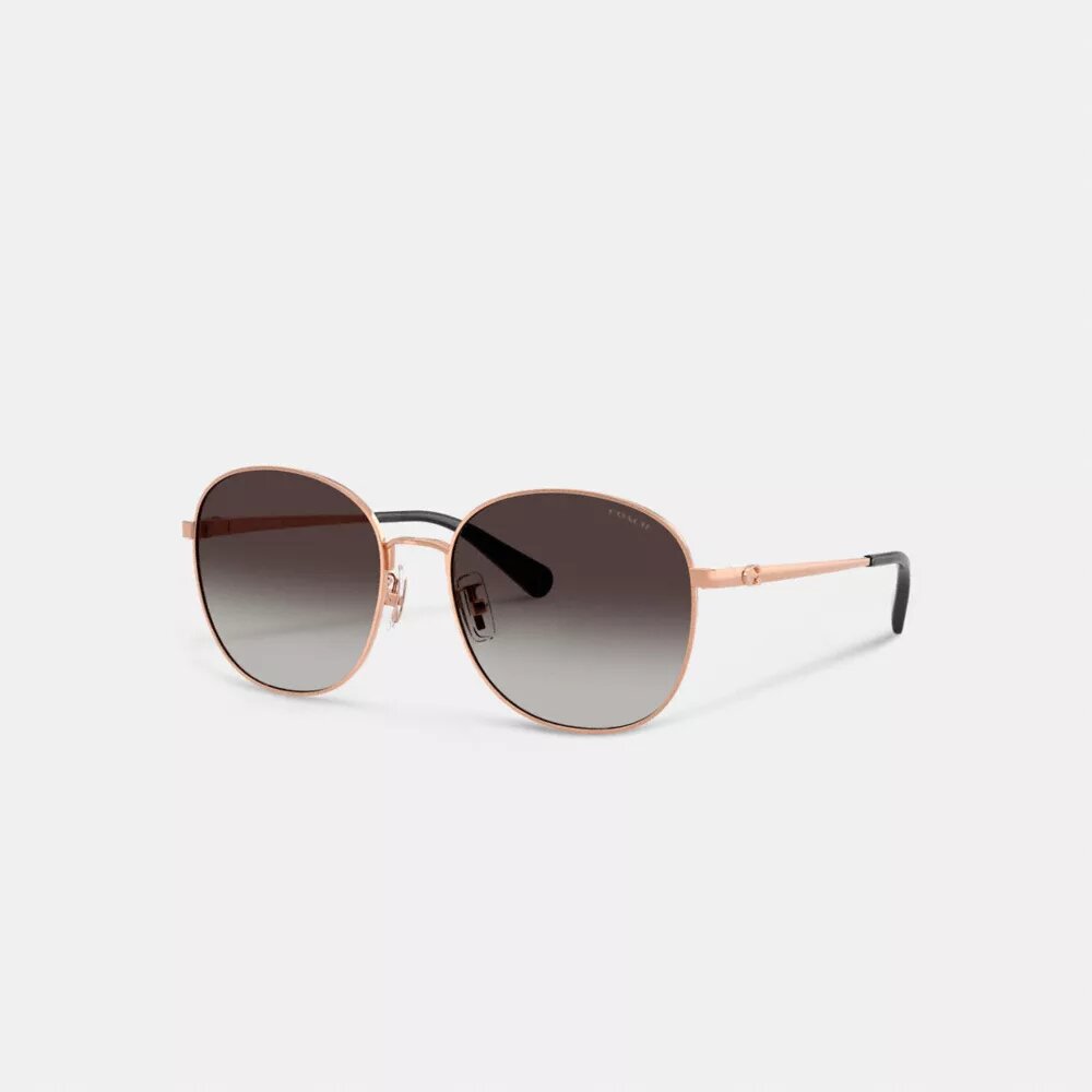 C Hardware Metal Round Sunglasses