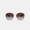 C Hardware Metal Round Sunglasses