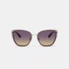 C Hardware Metal Square Sunglasses