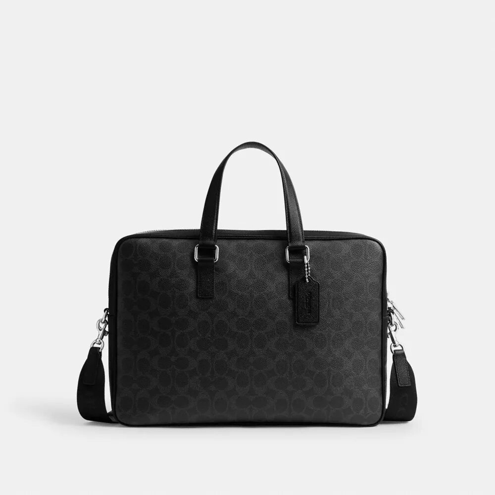 Caden Brief Bag in Signature Canvas