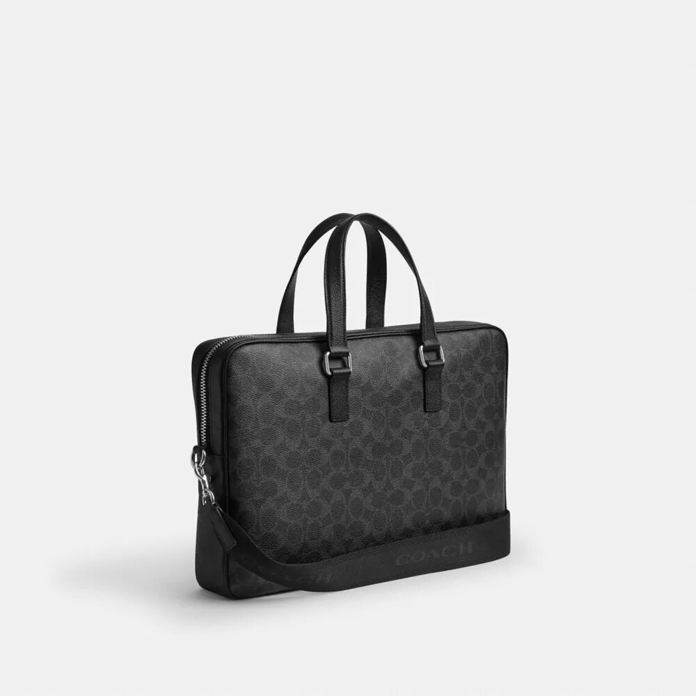 Caden Brief Bag in Signature Canvas