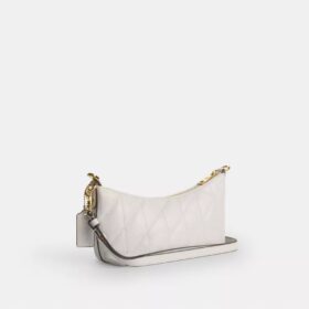 Caitlin Shoulder Bag with Quilting and Charm