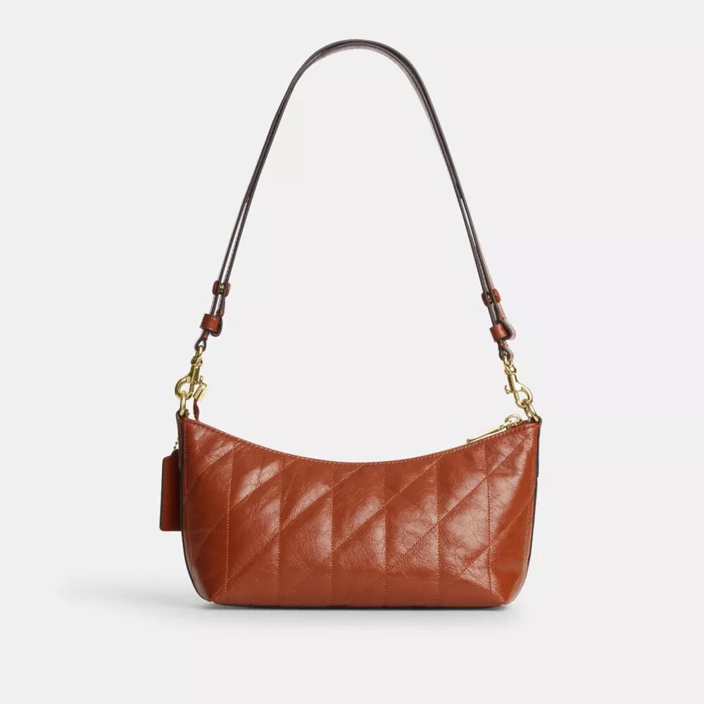 Caitlin Shoulder Bag with Quilting and Charm